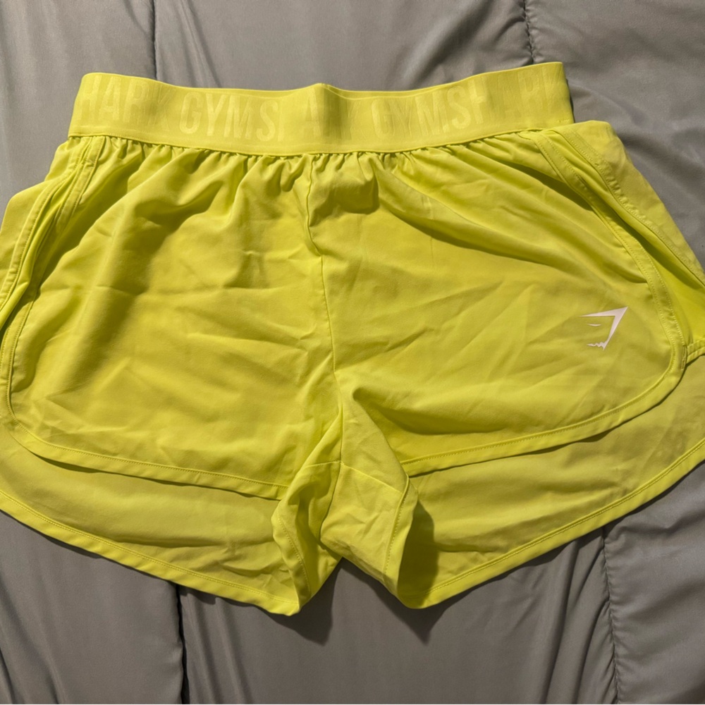 Gymshark Bright Yellow Athletic Shorts
